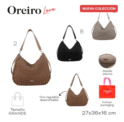 Cartera Oreiro Love Negro 2 9 5 8 3