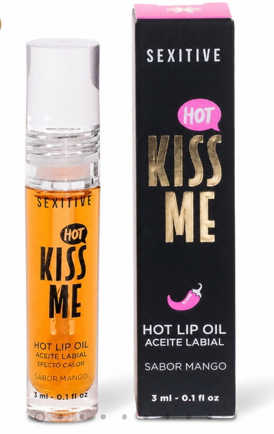 KISS ME – HOT LIP OIL Efecto Calor | Sabor Mango