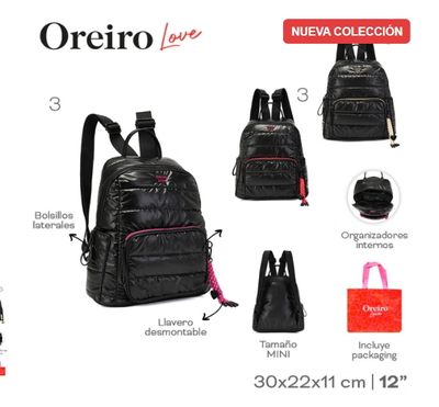 Mochila Oreiro Love Negro 29582