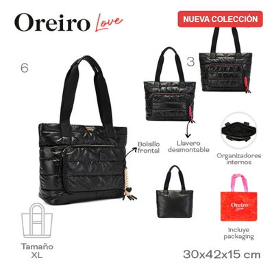 Cartera Oreiro Love Negro 29581