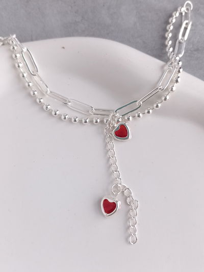 PULSERA STUPID LOV ROJO