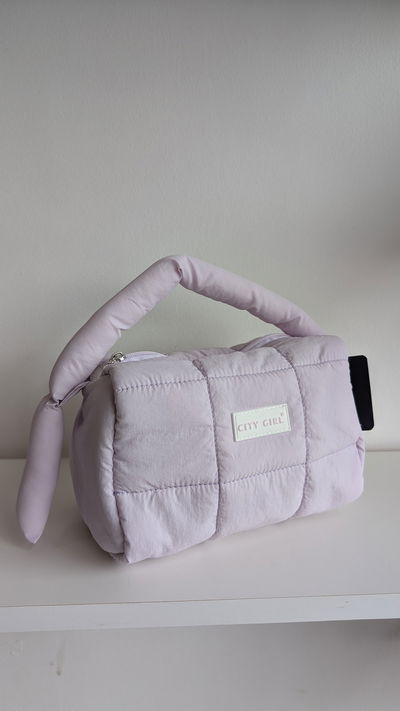 PORTA COSMETICO PUFF LILA