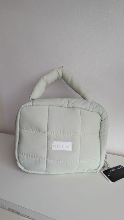 PORTA COSMETICO VERDE PASTEL