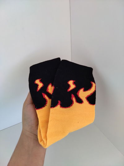 Medias tenis - fuego
