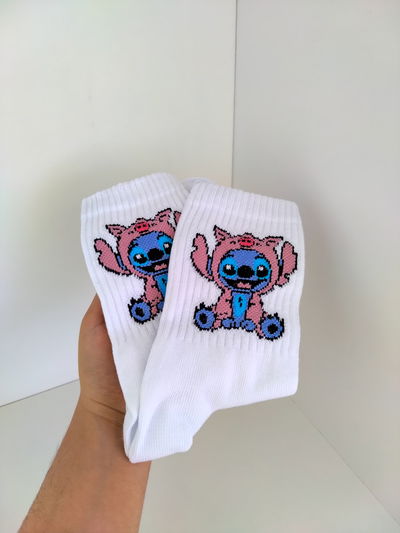 Medias premium - stitch chanchito