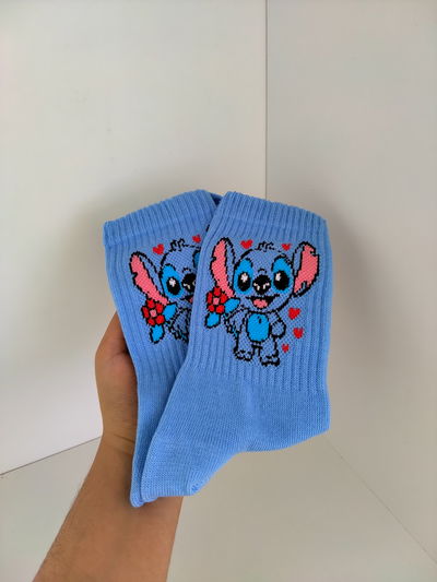 Medias premium - stitch corazones