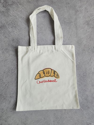 TOTE BAG CROISSANT BLANCO