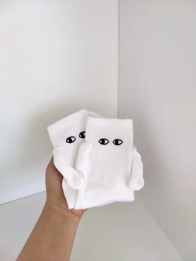 Medias tenis - imán blanco