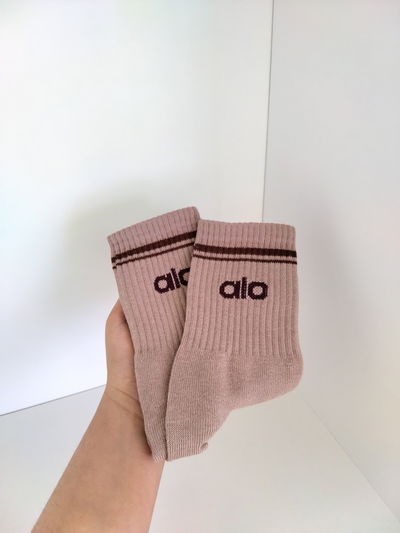 Medias tenis - alo beige oscuro