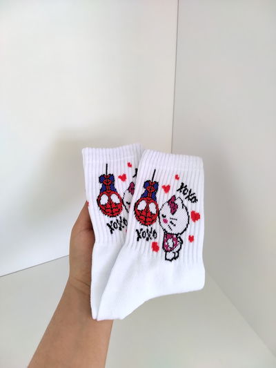 Medias tenis - Kitty y Spiderman