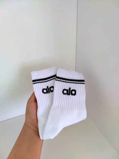 Medias tenis - alo blanca