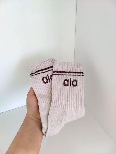 Medias tenis - alo beige