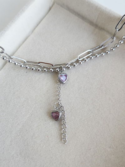 PULSERA STUPID LOV ROSA