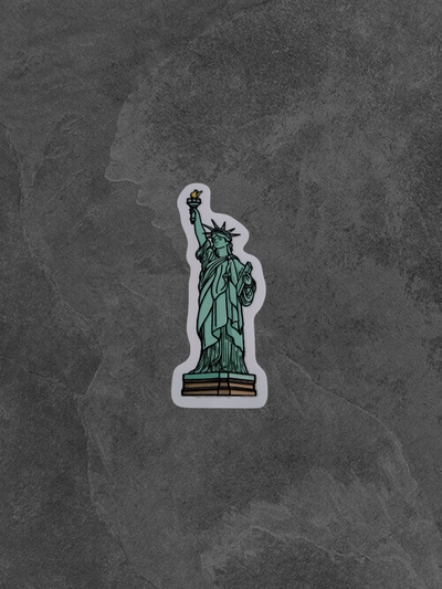 Estatua de la libertad - vinilo + laca sectorizada
