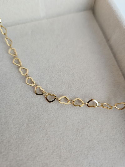 TOBILLERA CORAZONES CALADOS