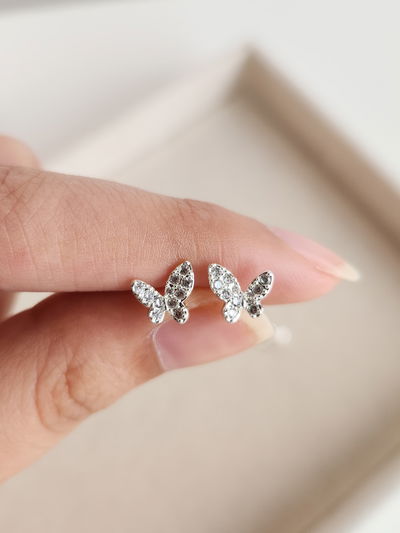AROS MARIPOSA STRASS