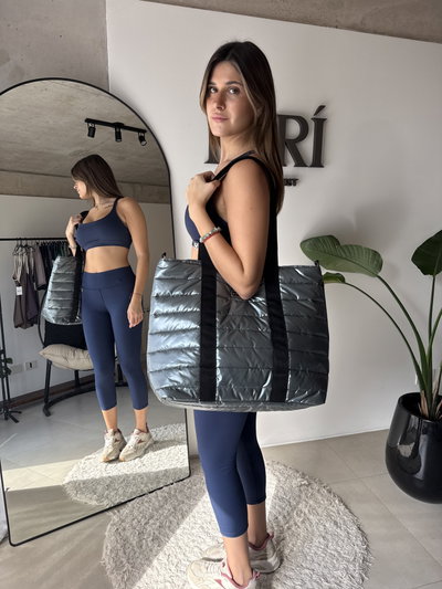 Tote bag puffer XL / Bolso metalizado