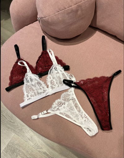 Conjunto Puntilla Blanco 