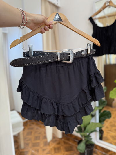 Pollera short LIA negro