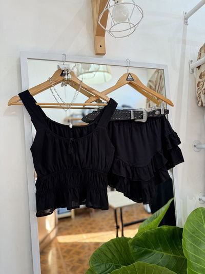 SET MADRID Negro - Blusa + Skort