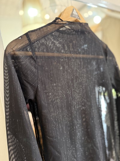 Remera Tul Mikka Negro
