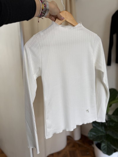 Media polera Conni Blanco