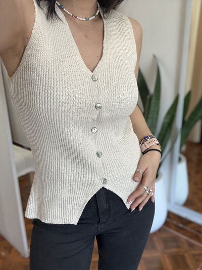 Musculosa Ali beige