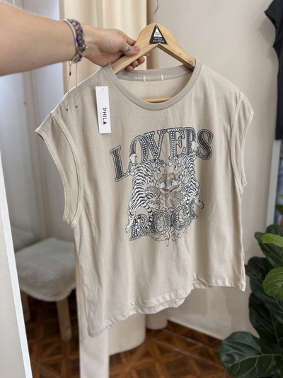 Musculosa LOVERS Beige