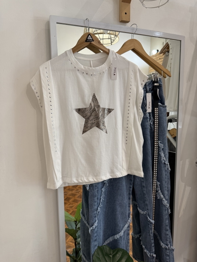 Musculosa Star Blanco