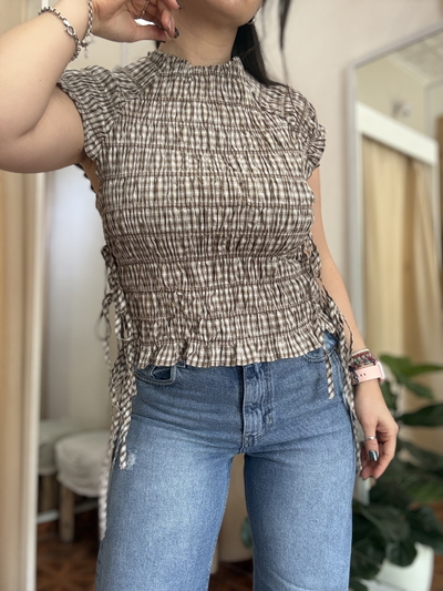 Blusa Calia Tostado