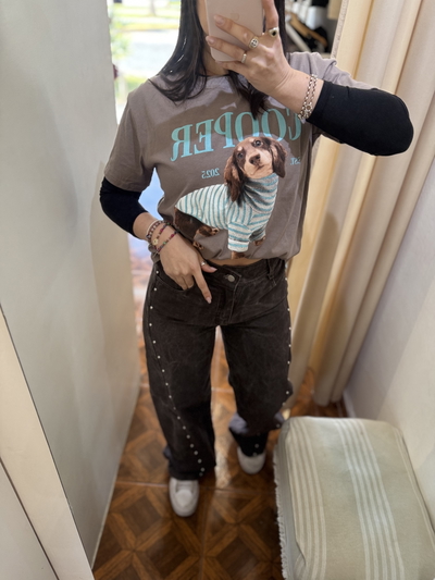 Pantalón Folk choco