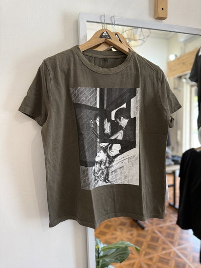 Remera Mirror Verde MC