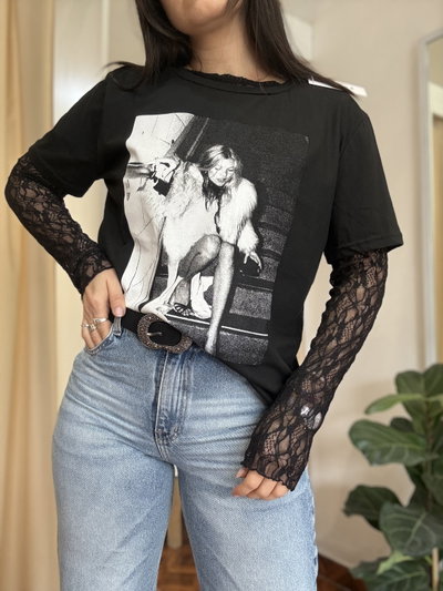 Remera Kate Negro MC