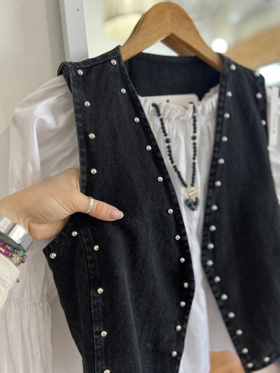Chaleco Folk Black