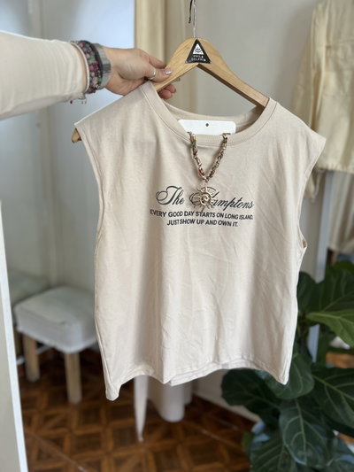 Musculosa Hamptons Beige