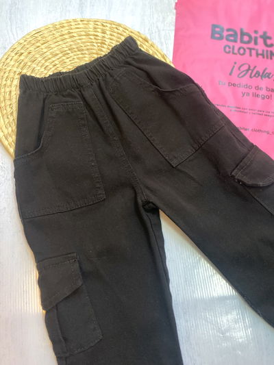 OFERTA jogger de jeans cargo niño