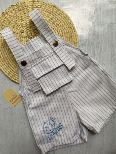 Jardineros de jeans rayas 