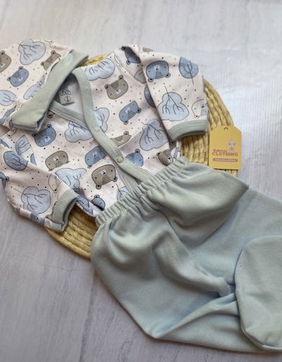 Ajuar 3 piezas estampado 