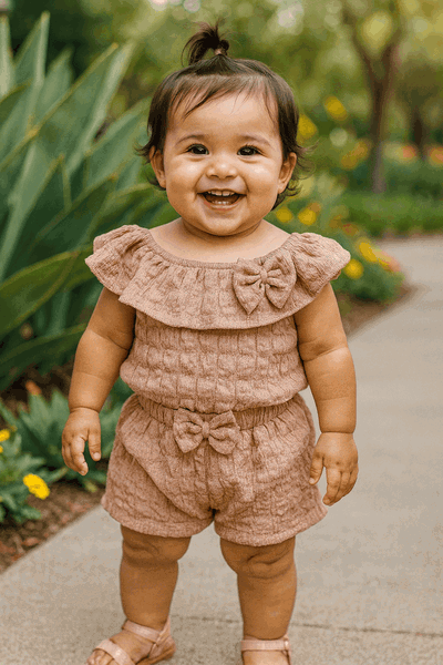 Conjunto de beba moño