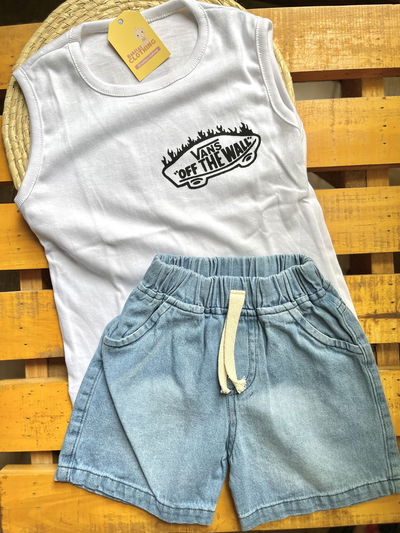 Bermuda de jeans unisex 