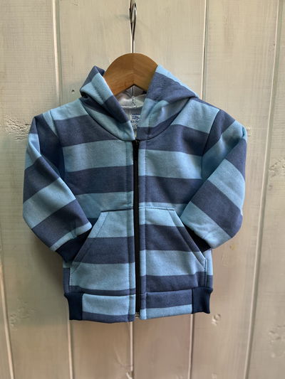 Campera frisada rayas 