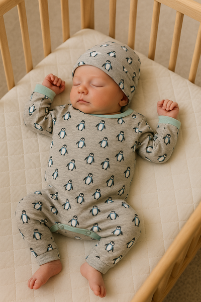 Enterito/pijama con gorrito 