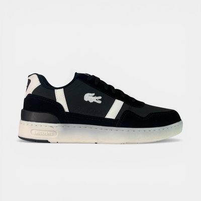 Lacoste T-Clip Negro Franja Blanca