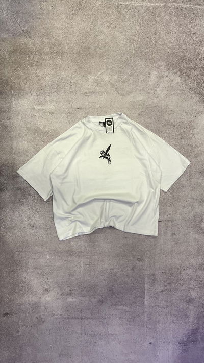 REMERA BOXY FIT HORIZONS BLANCA  