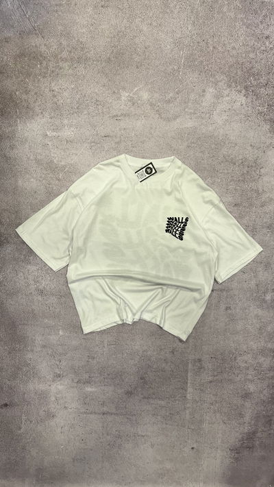REMERA BOXY FIT WALLS BLANCA 