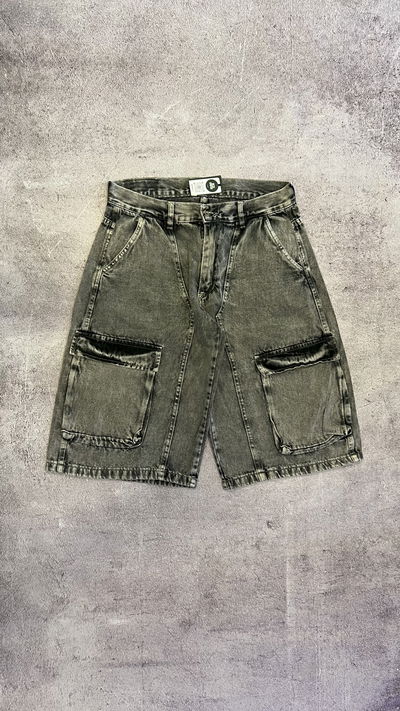 BERMUDA BAGGY CARGO GRIS