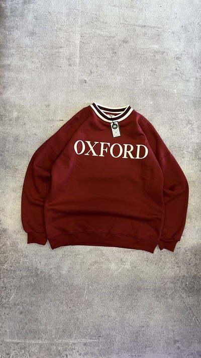 BUZO OVERSIZE OXFORD CUELLO REDONDO