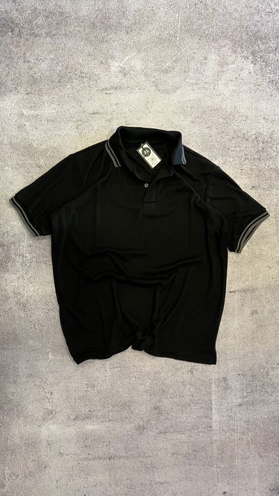 CHOMBA CROCHET NEGRA