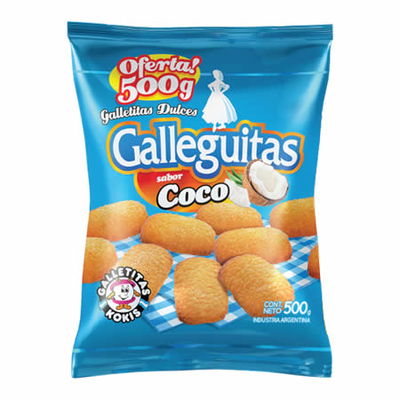 GALLEGUITAS COCO X 500GRS X 3UNID