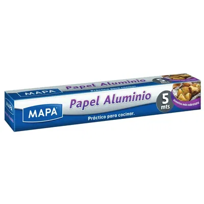 PAPEL ALUMINIO MAPA 5M X 3 U